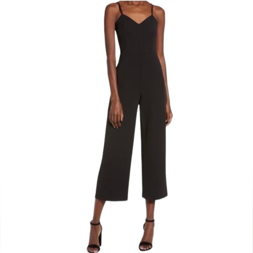 NWOT Leith Navy Wide Leg Jumpsuit